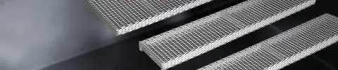 Expanded metal steps