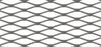 Diamond expanded metal mesh S 17 flattened