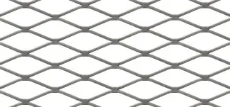 Diamond expanded metal mesh S 27 flattened