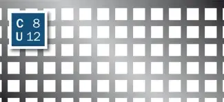 Perforated metal - Square hole C 8 - U 12