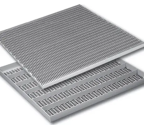 Expanded metal grilles