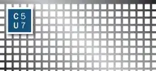 Perforated metal - Square hole C 5 - U 7