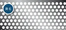 Perforated metal - Round Hole R 6