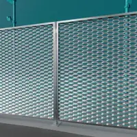 Expanded metal fencing 