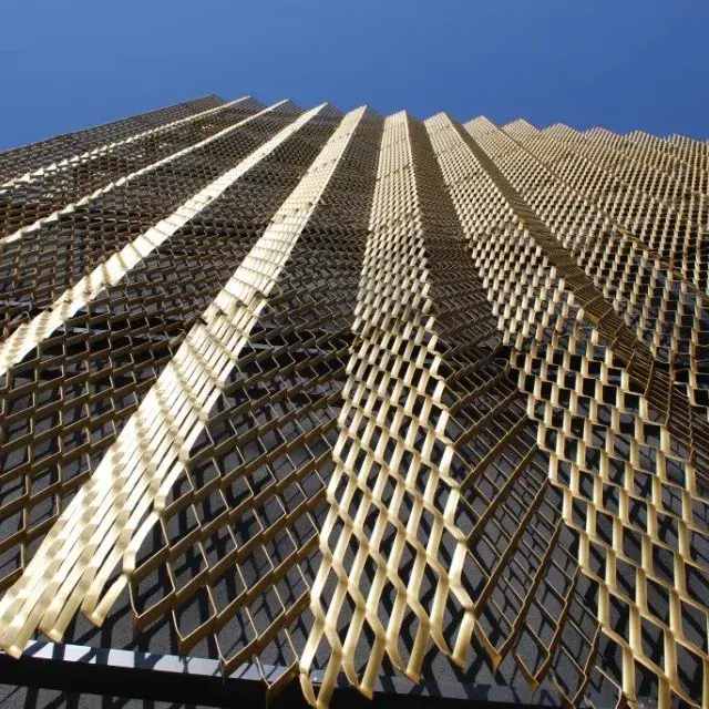 Detail from below in Delta expanded metal mesh