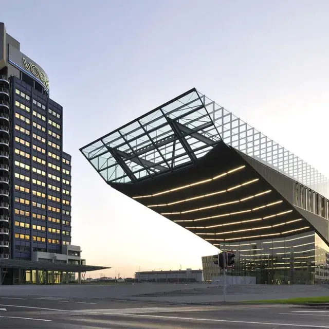 Architectural volumes of the new headquarters